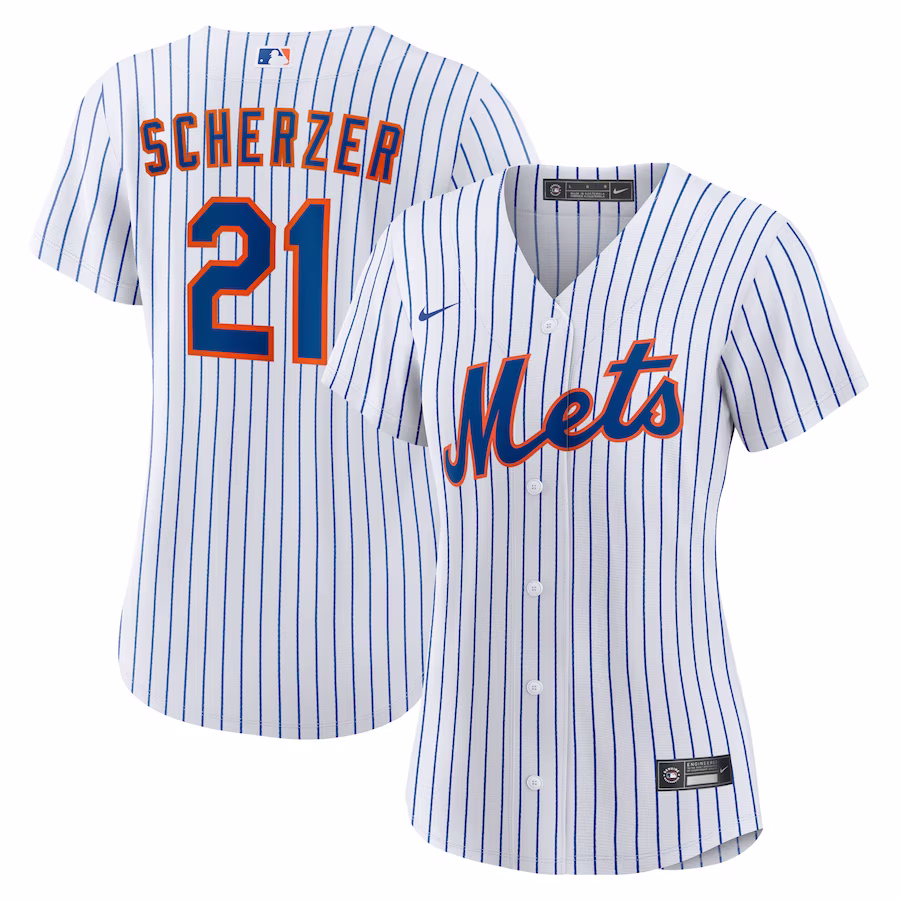 Women's New York Mets Max Scherzer Nike White Home Replica Player Jersey - ujerseystore