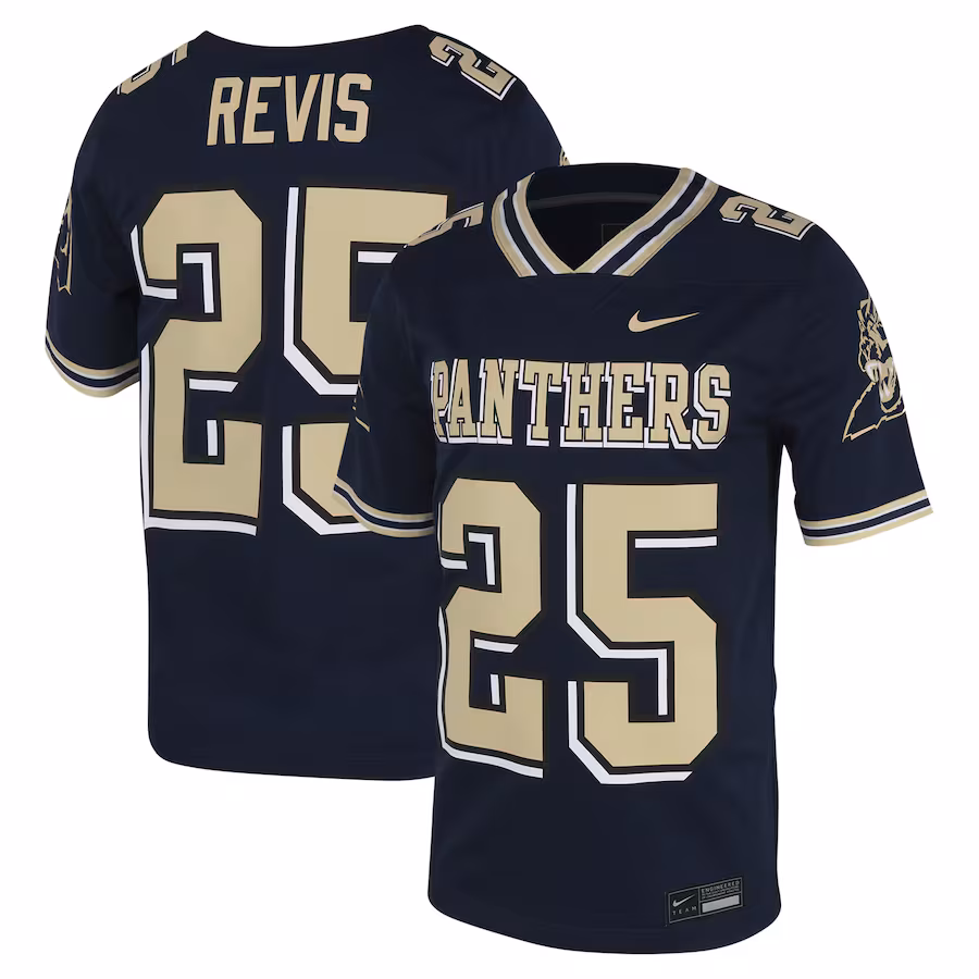 Men's Nike Darrelle Revis Navy Pitt Panthers Replica Untouchable Jersey - ujerseystore