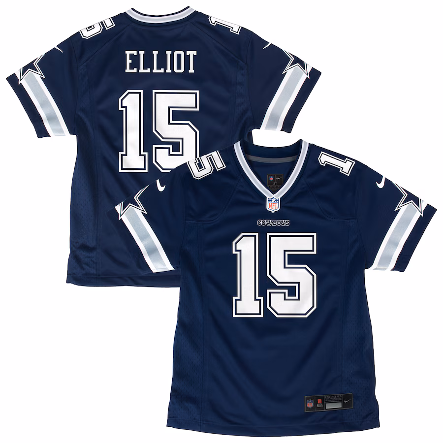 Youth Dallas Cowboys Ezekiel Elliott Nike Navy Game Jersey - ujerseystore
