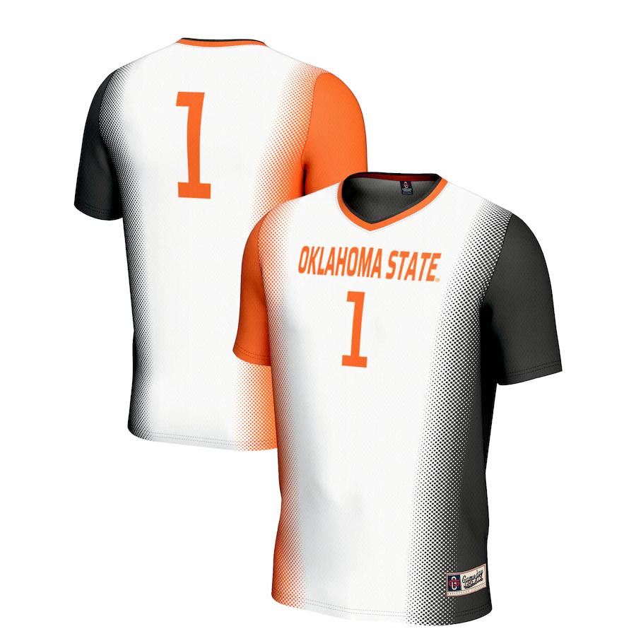 Youth GameDay Greats White #1 Oklahoma State Cowboys  Lightweight Women's Soccer Jersey - ujerseystore