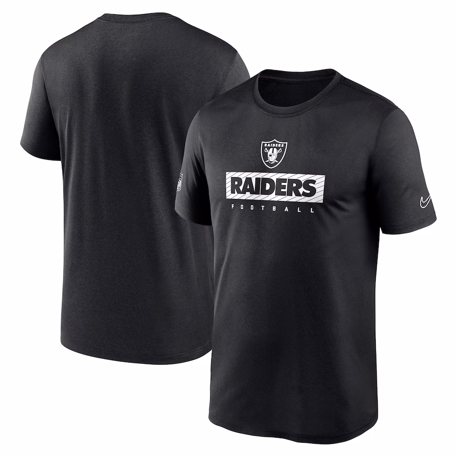 Men's Las Vegas Raiders Nike Black Sideline Legend Performance T-Shirt - ujerseystore