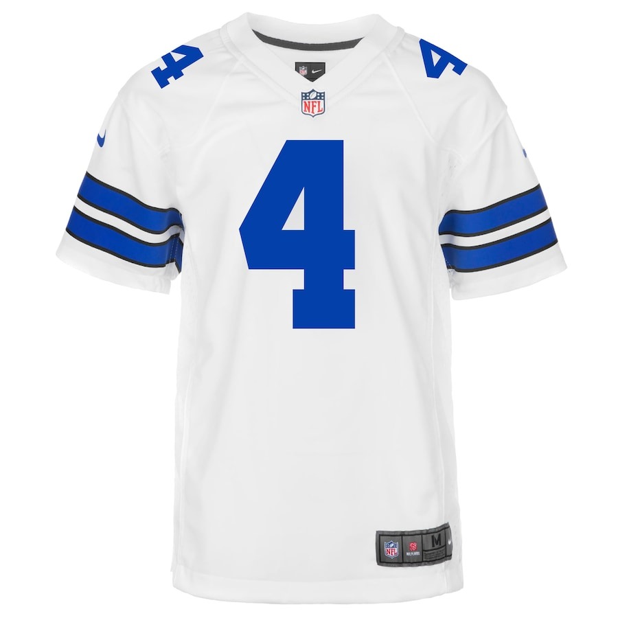 Youth Dallas Cowboys Dak Prescott Nike White Game Jersey - ujerseystore