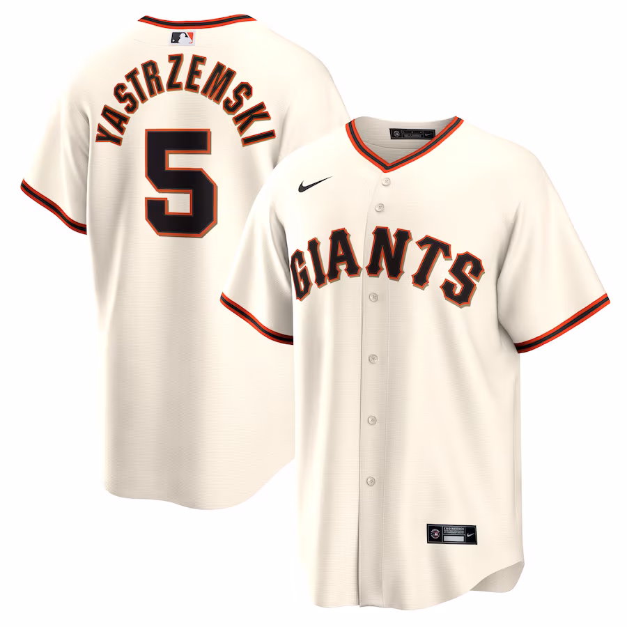 Men's San Francisco Giants Mike Yastrzemski Nike Cream Home Replica Player Jersey - ujerseystore
