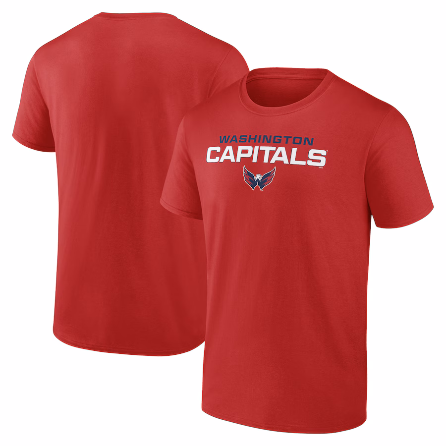 Men's Washington Capitals Fanatics Red Barnburner T-Shirt - ujerseystore