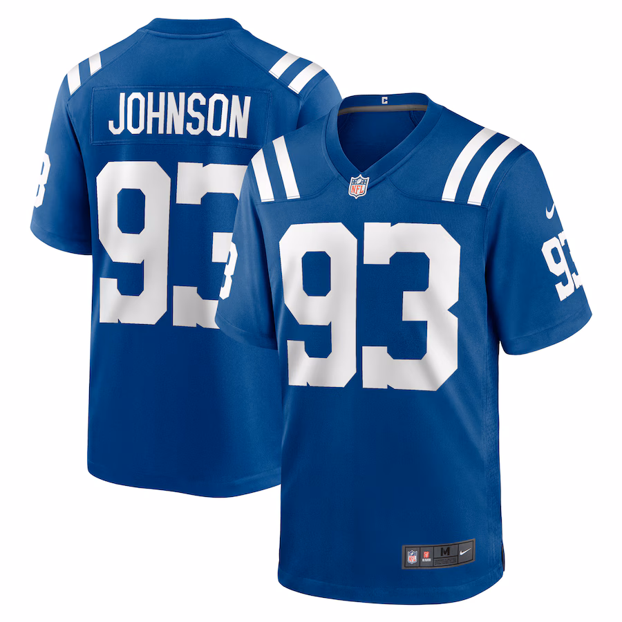Men's Indianapolis Colts Eric Johnson Nike Royal Player Game Jersey - ujerseystore