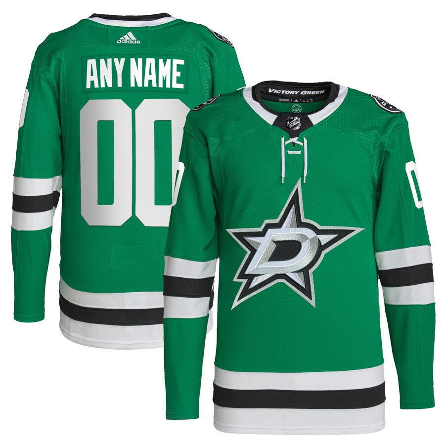 Men's Dallas Stars adidas Green Home Primegreen Authentic Pro Custom Jersey - ujerseystore