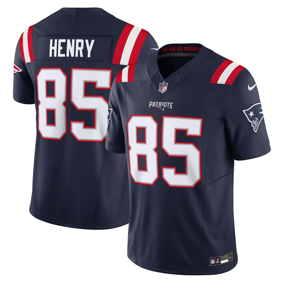 Men's New England Patriots Hunter Henry Nike Navy Vapor F.U.S.E. Limited Jersey - ujerseystore