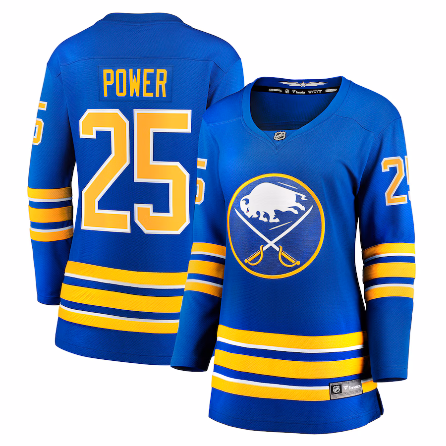 Women's Buffalo Sabres Owen Power Fanatics Royal Home Breakaway Player Jersey - ujerseystore