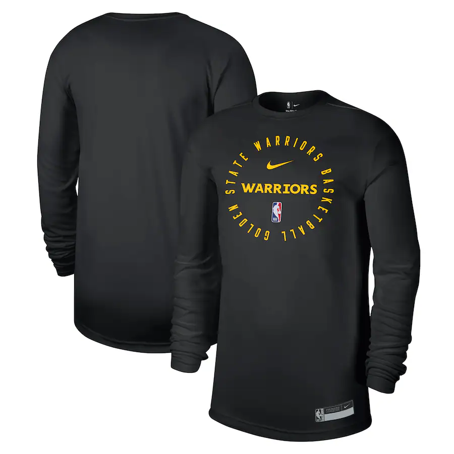 Men's Golden State Warriors Nike Black 2024/25 Legend On-Court Practice Long Sleeve T-Shirt - ujerseystore