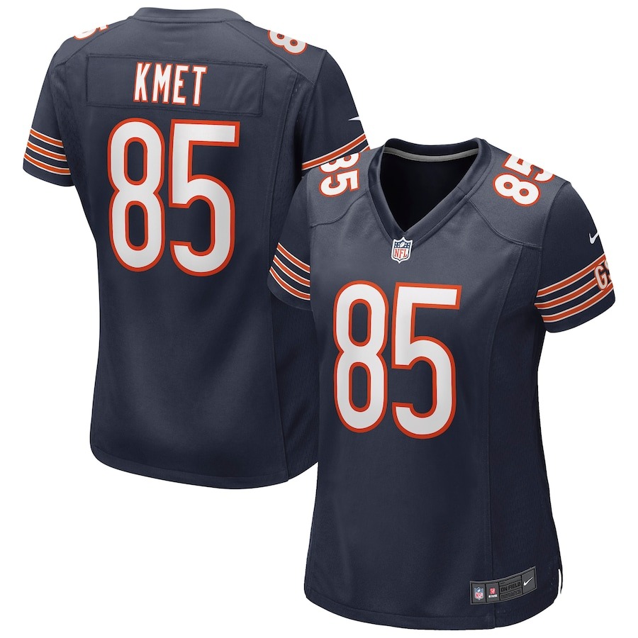 Women's Chicago Bears Cole Kmet Nike Navy Game Jersey - ujerseystore