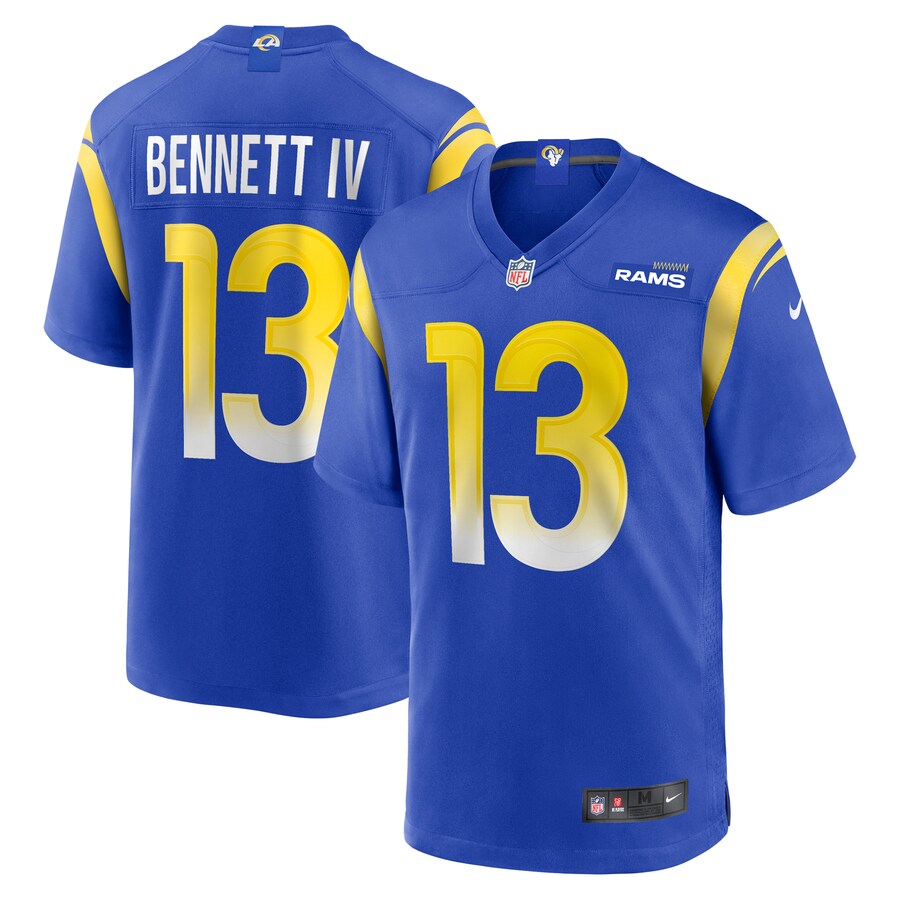 Men's Los Angeles Rams Stetson Bennett Nike Royal Team Game Jersey - ujerseystore