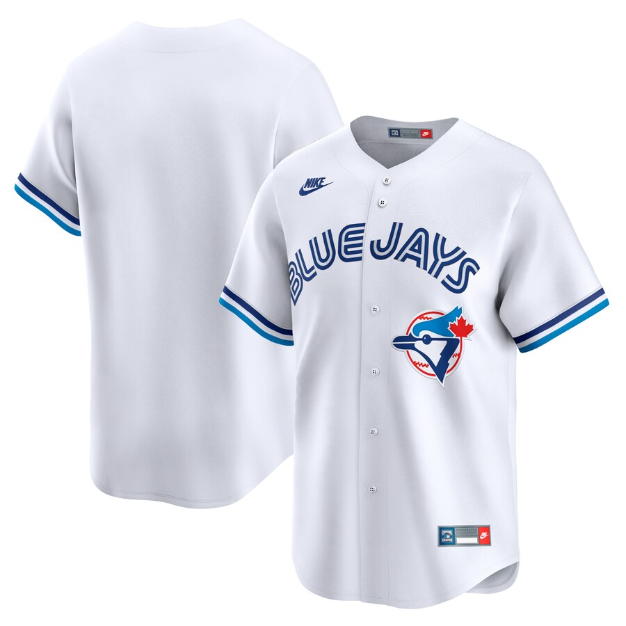 Men's Toronto Blue Jays Nike White Cooperstown Collection Limited Jersey - ujerseystore