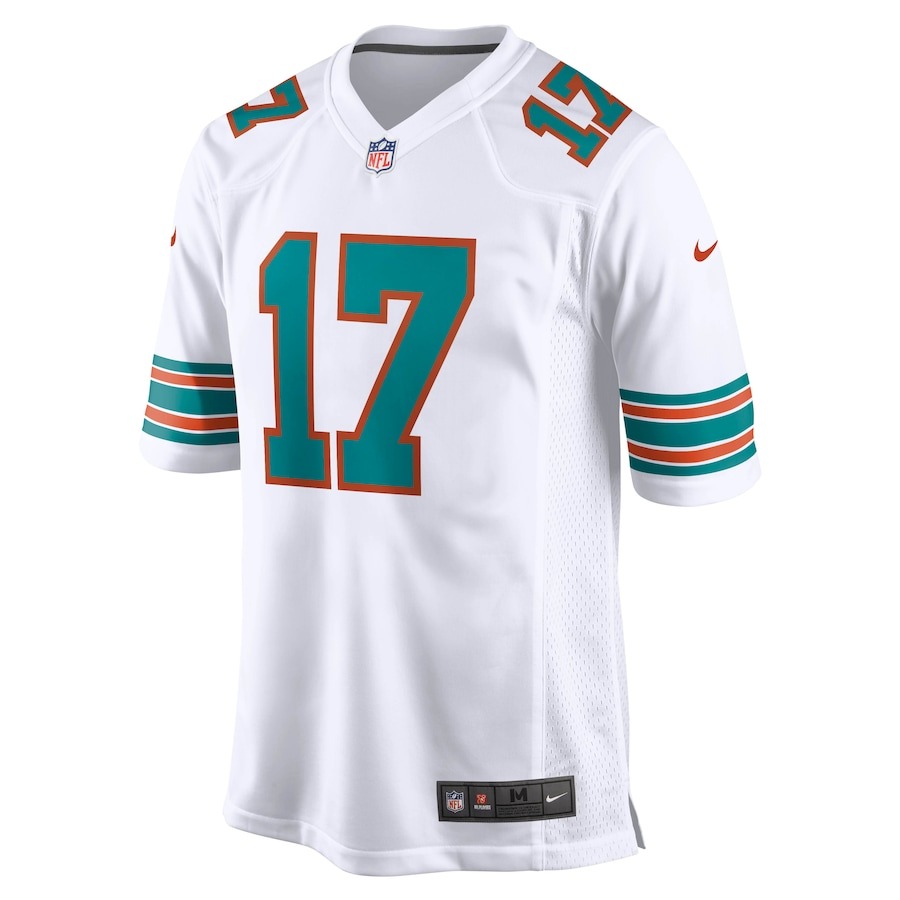 Men's Miami Dolphins Jaylen Waddle Nike White Game Jersey - ujerseystore