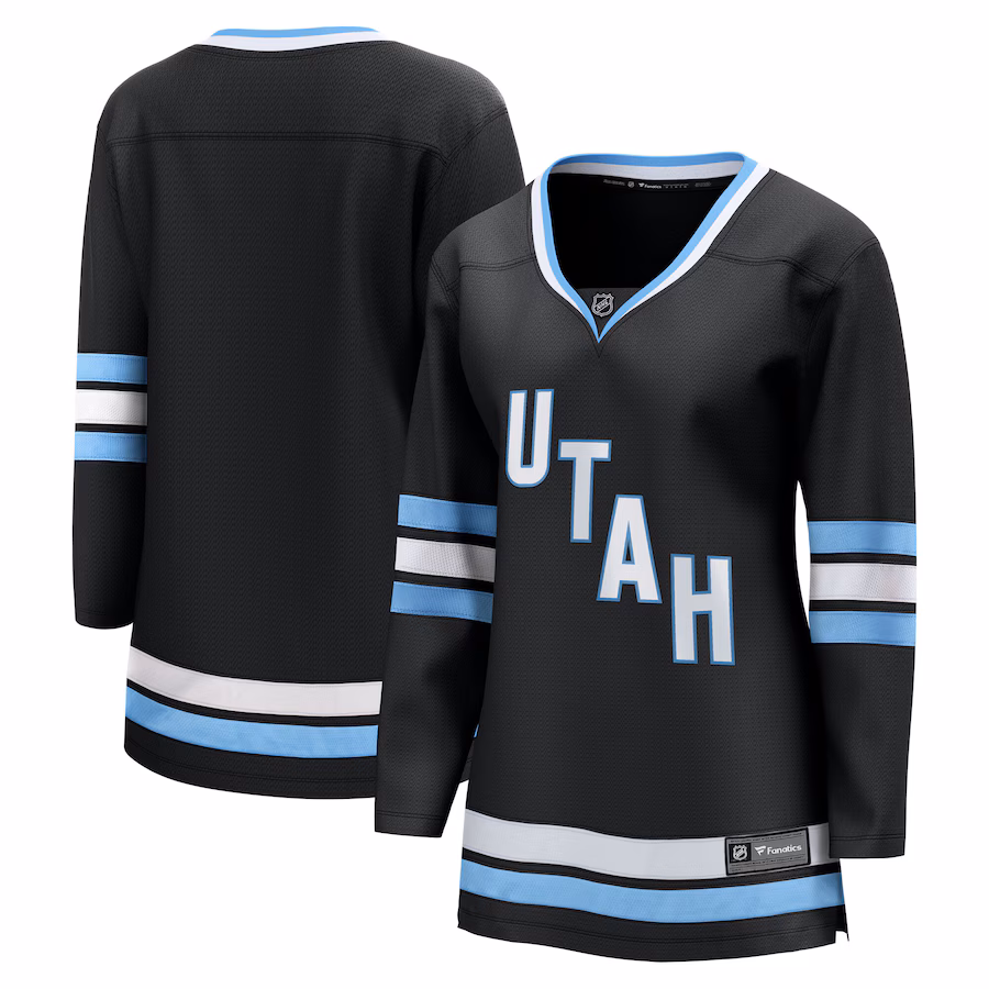 Women's Utah Hockey Club Fanatics Black Premier Breakaway Home Jersey - ujerseystore