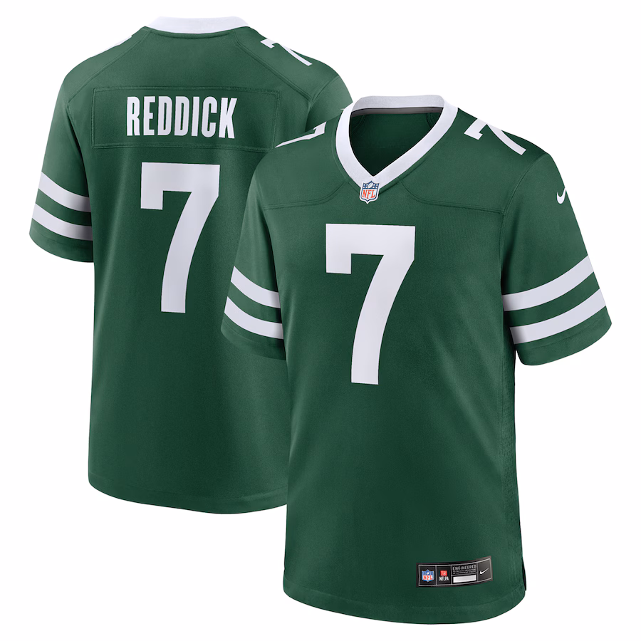Men's New York Jets Haason Reddick Nike Legacy Green Game Jersey - ujerseystore
