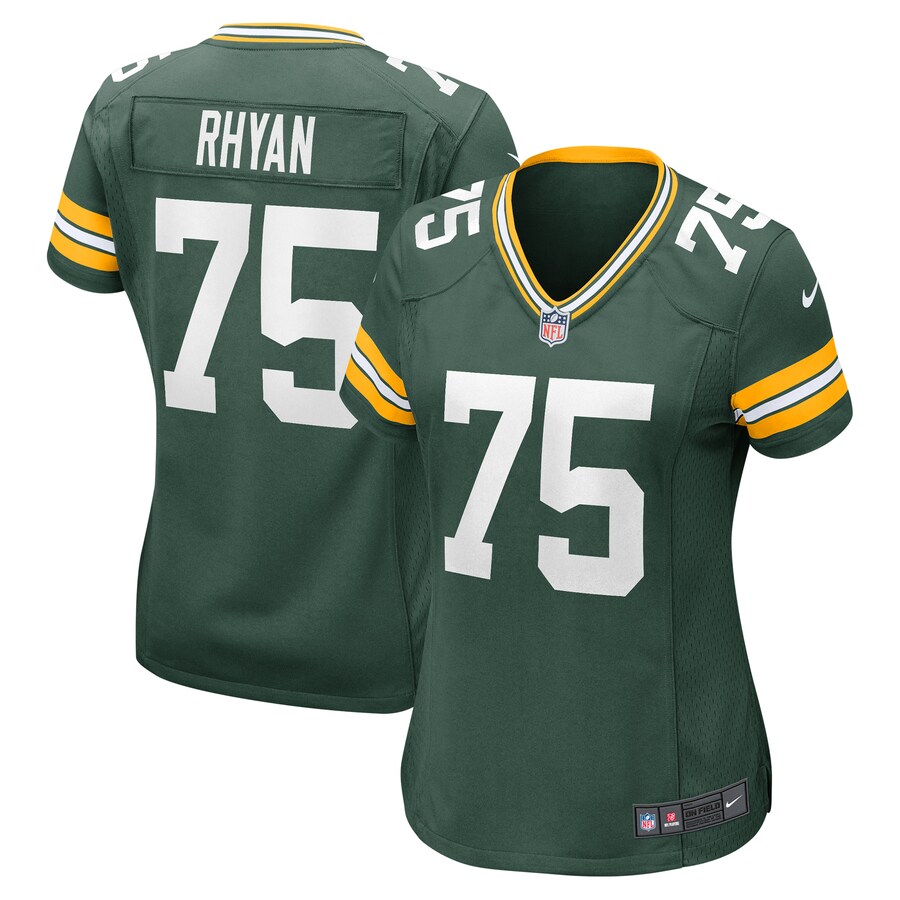 Women's Green Bay Packers Sean Rhyan Nike Green Player Game Jersey - ujerseystore