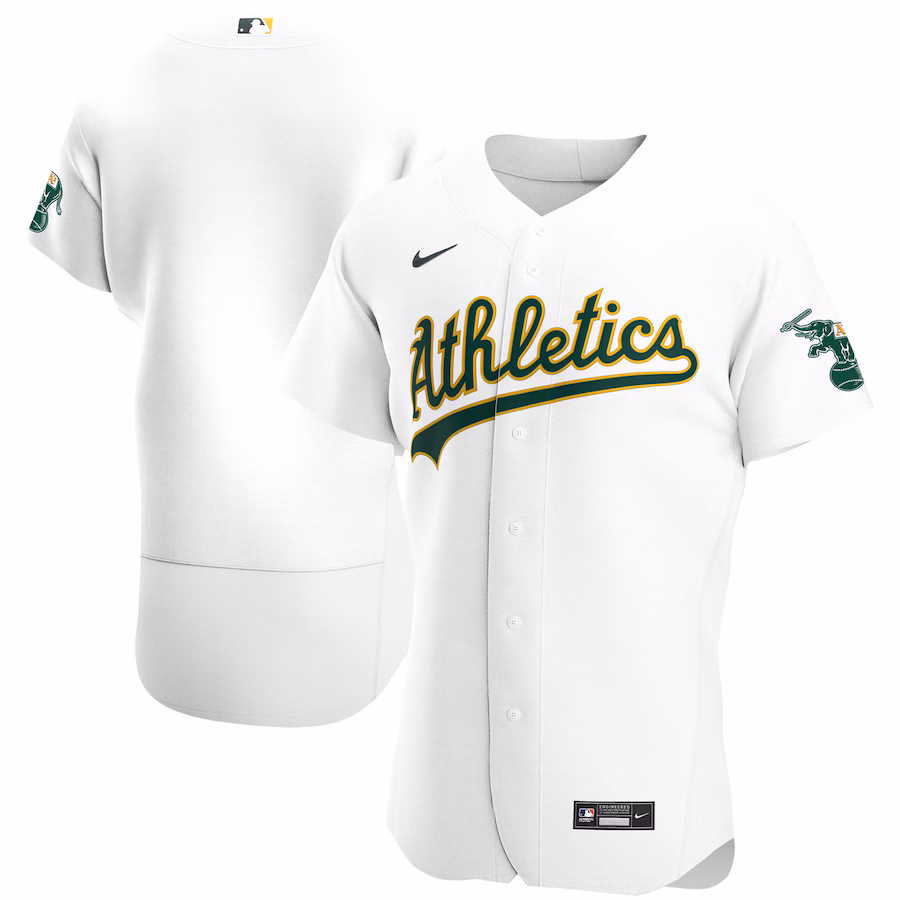 Men's Athletics Nike White Home Authentic Team Jersey - ujerseystore