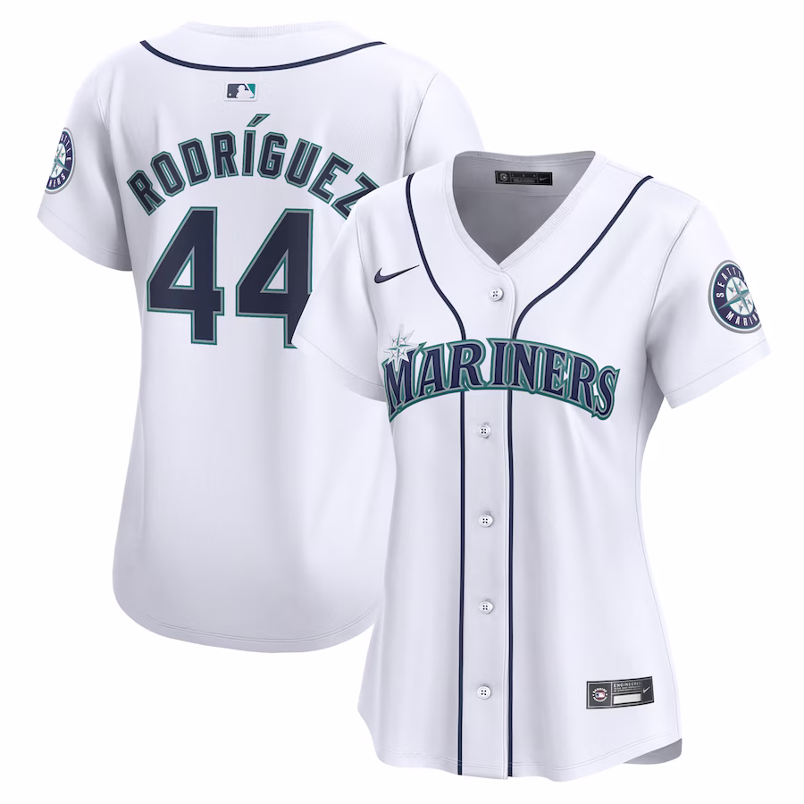 Women's Seattle Mariners Julio Rodríguez Nike White Home Limited Player Jersey - ujerseystore