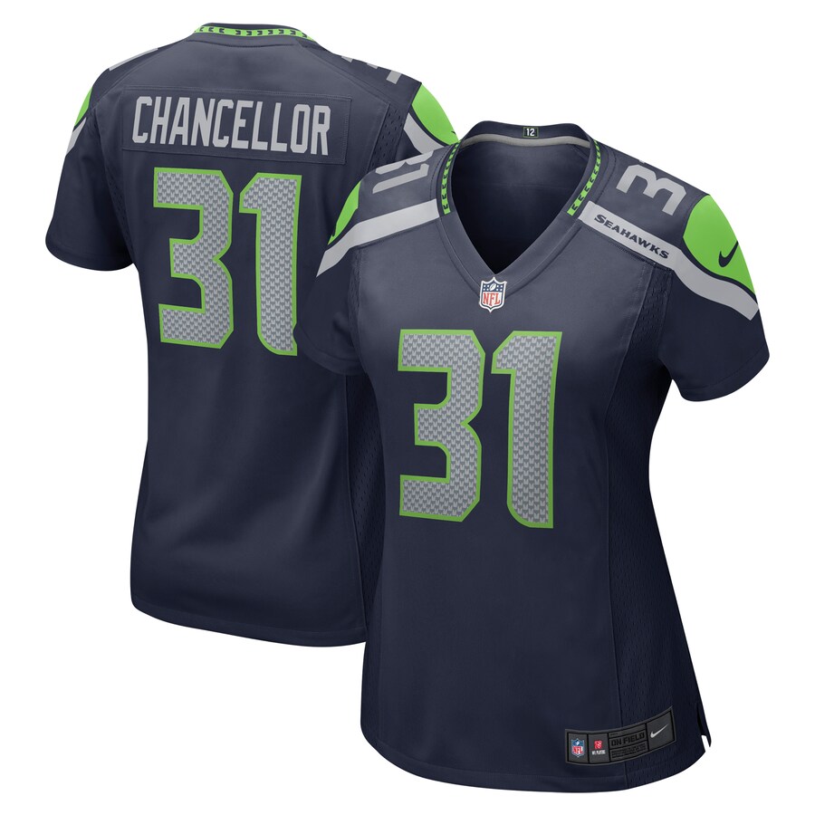 Women's Seattle Seahawks Kam Chancellor Nike College Navy Retired Player Game Jersey - ujerseystore