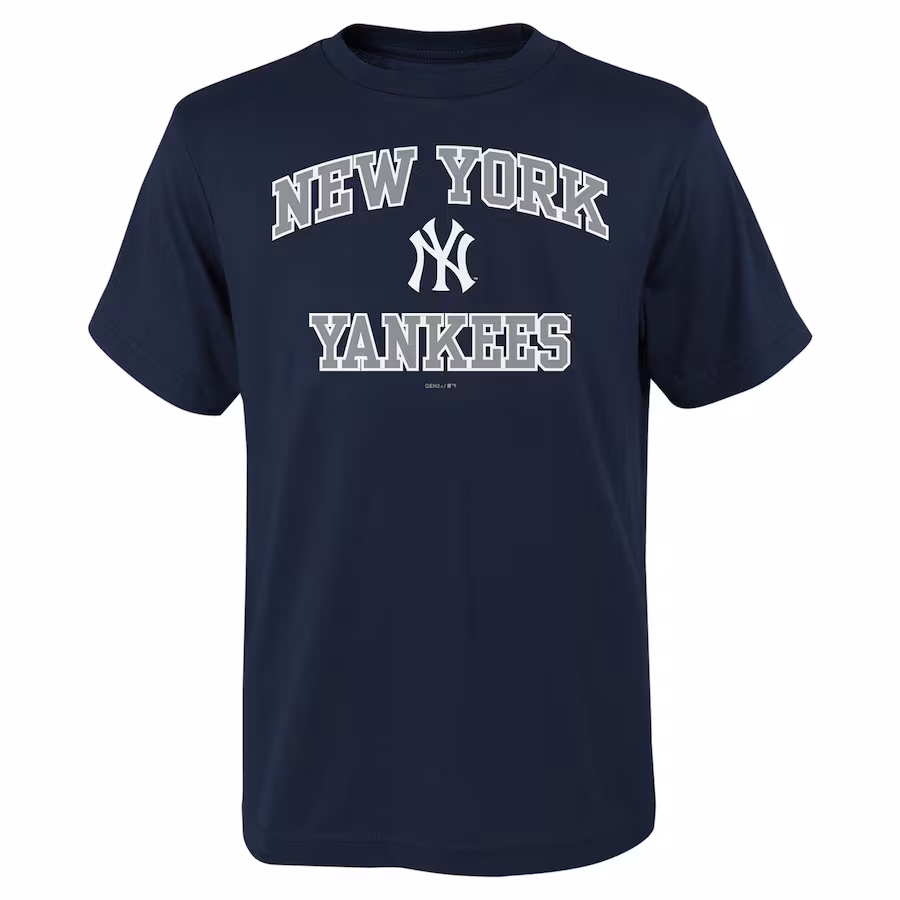 Youth New York Yankees Navy Heart & Soul T-Shirt - ujerseystore