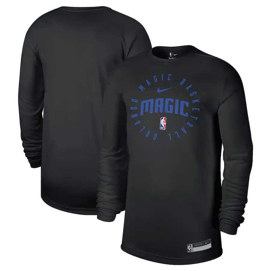 Men's Orlando Magic Nike Black 2024/25 Legend On-Court Practice Long Sleeve T-Shirt - ujerseystore