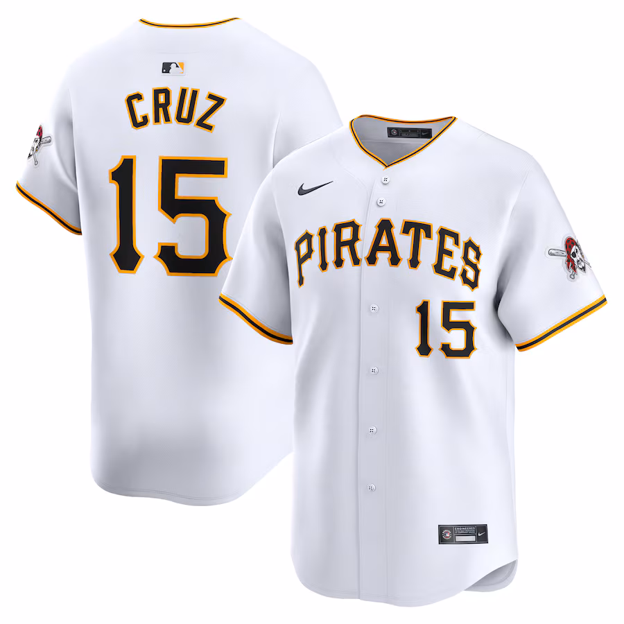 Men's Pittsburgh Pirates Oneil Cruz Nike White Home Limited Player Jersey - ujerseystore