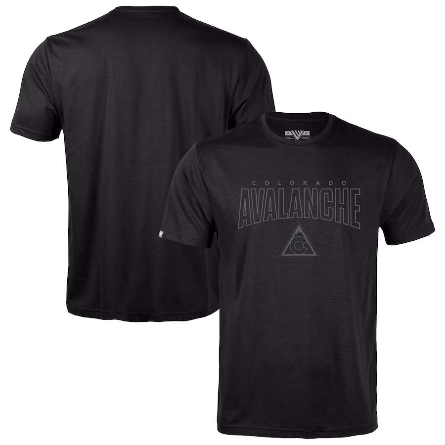 Men's Colorado Avalanche Levelwear Black Richmond Darkmoon T-Shirt - ujerseystore