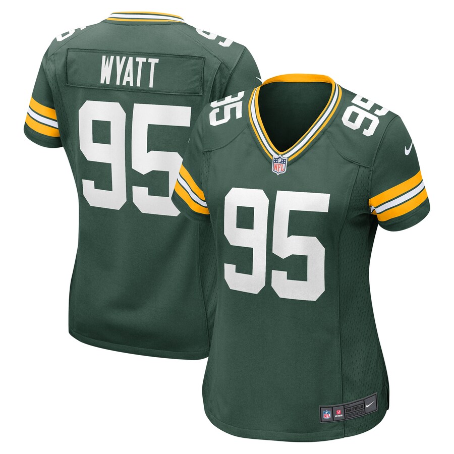 Women's Green Bay Packers Devonte Wyatt Nike Green Player Game Jersey - ujerseystore