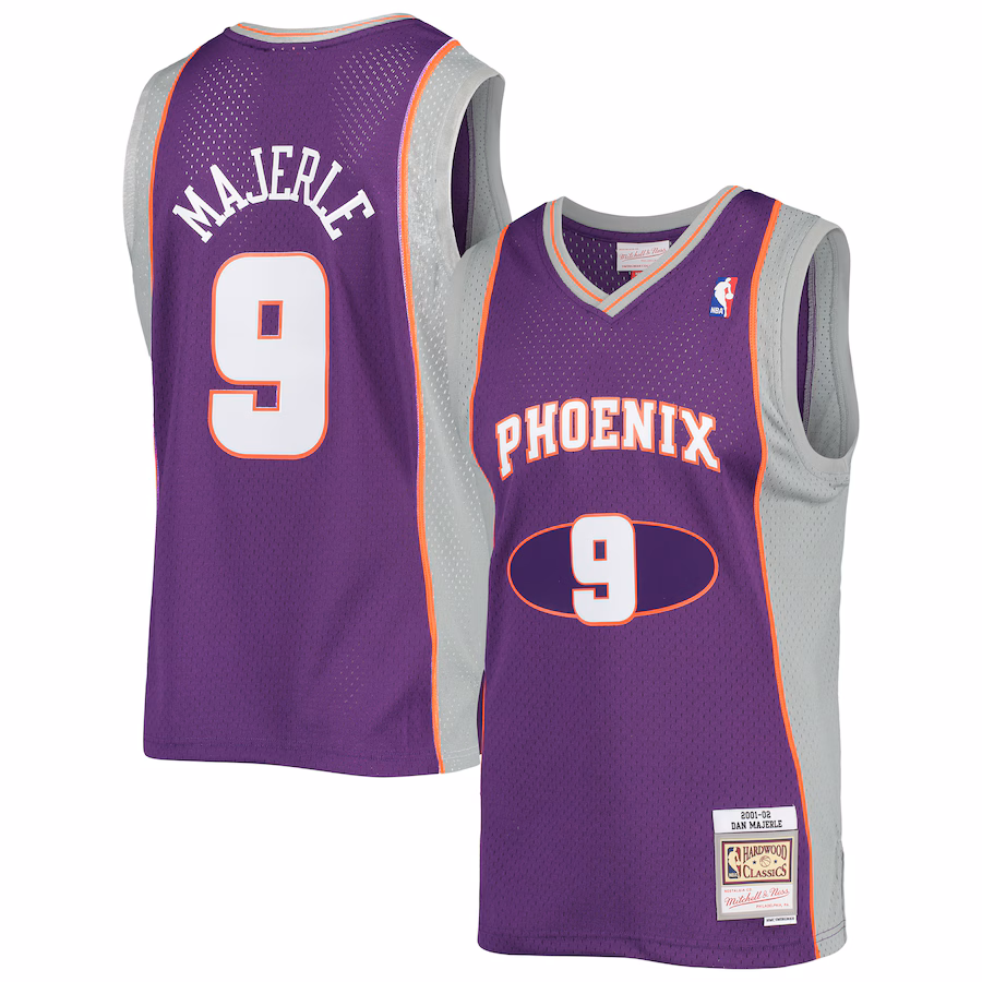 Men's Phoenix Suns Dan Majerle Mitchell & Ness Purple 2001/02 Hardwood Classics Swingman Jersey - ujerseystore