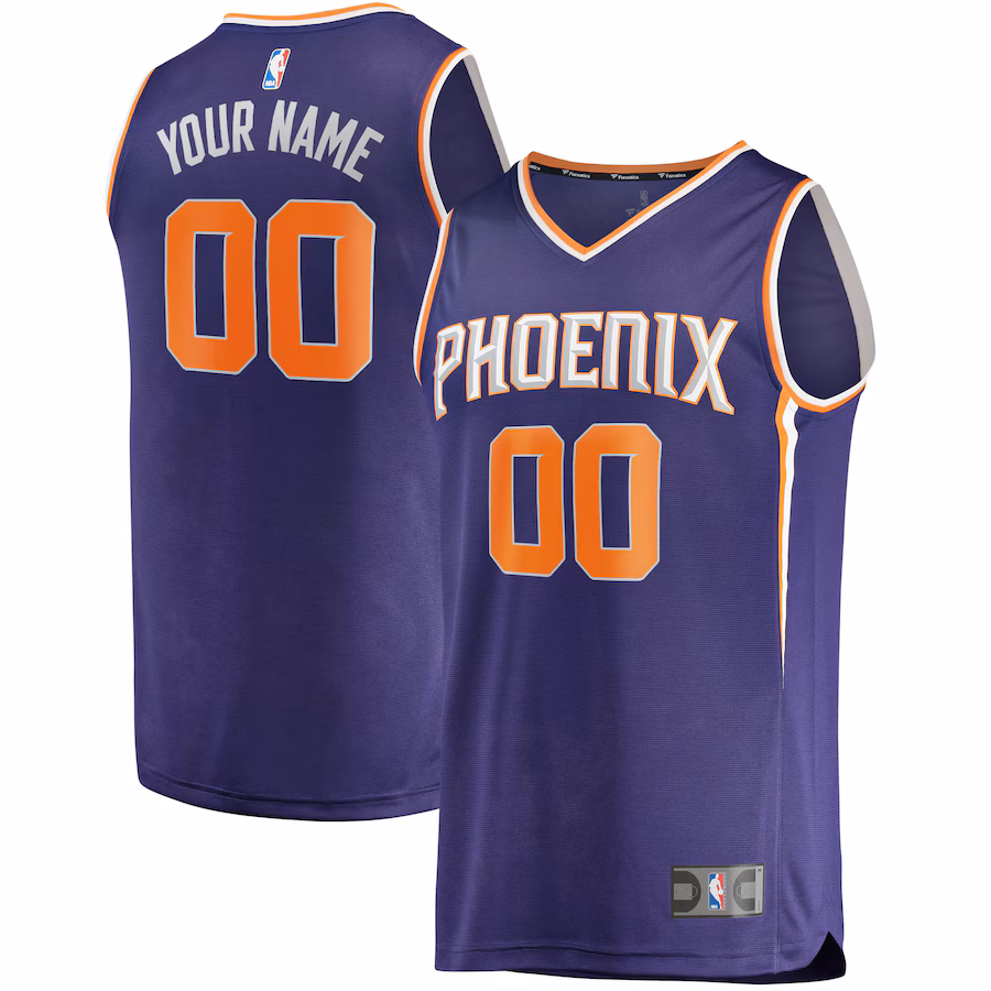 Youth Phoenix Suns Fanatics Purple Fast Break Custom Replica Jersey - Icon Edition - ujerseystore