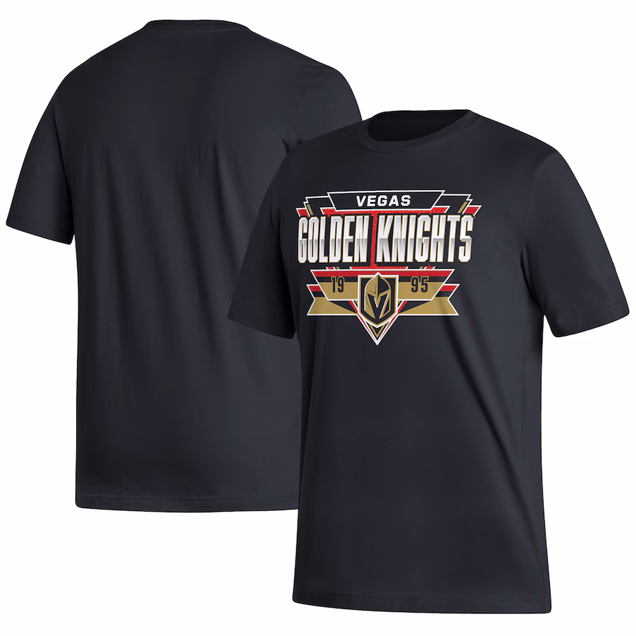 Men's Vegas Golden Knights adidas Black Reverse Retro 2.0 Fresh Playmaker T-Shirt - ujerseystore