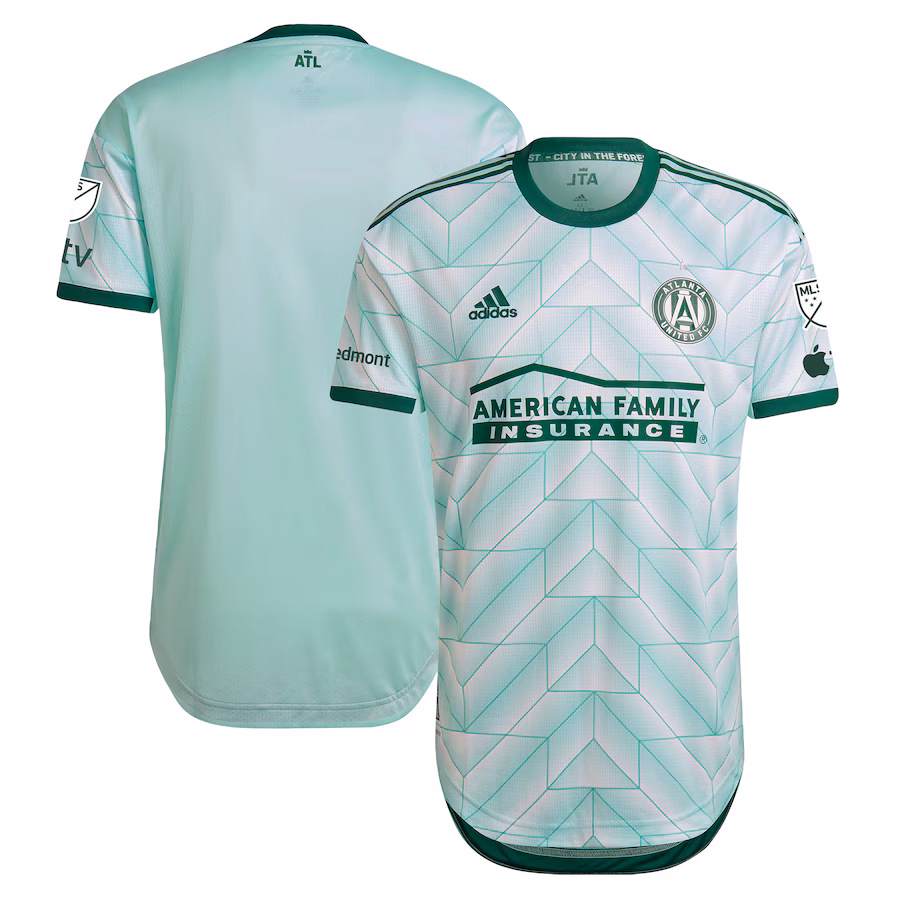 Men's Atlanta United FC  adidas Mint 2023 The Forest Kit Authentic Jersey - ujerseystore