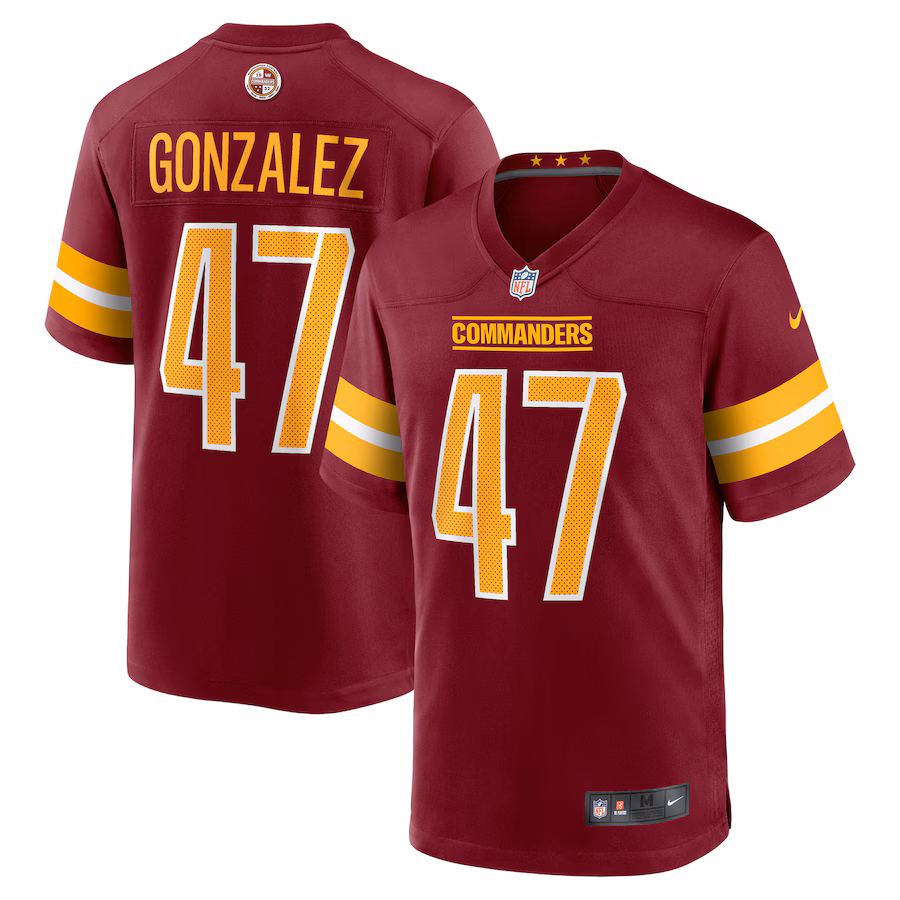 Men's Washington Commanders Zane Gonzalez Nike Burgundy Game Jersey - ujerseystore