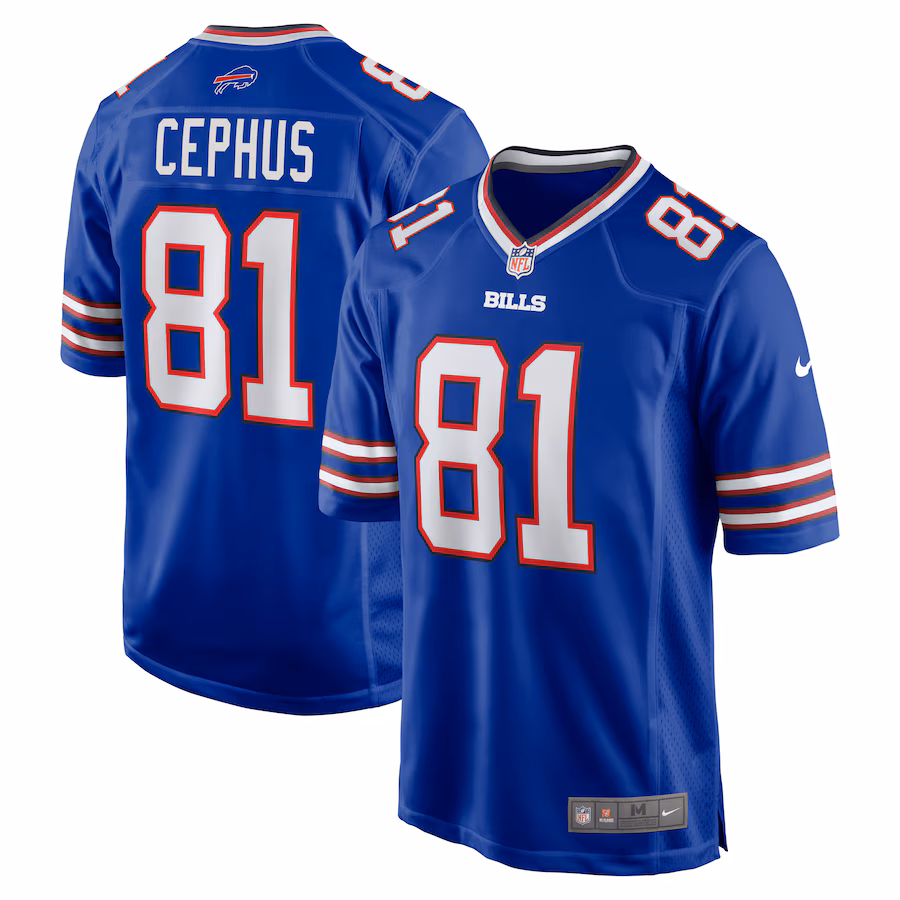 Men's Buffalo Bills Quintez Cephus Nike  Royal Team Game Jersey - ujerseystore