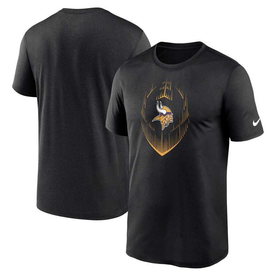 Men's Minnesota Vikings Nike Black Primetime Legend Icon Performance T-Shirt - ujerseystore