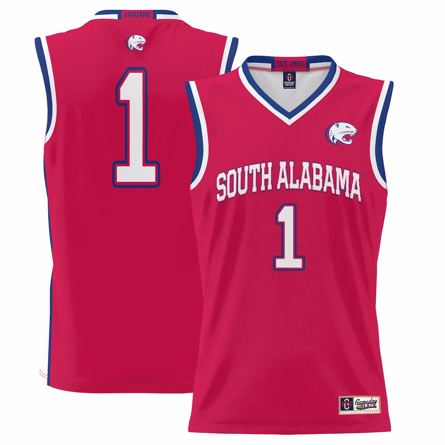 #1  South Alabama Jaguars GameDay Greats  Lightweight Basketball Jersey - Red - ujerseystore