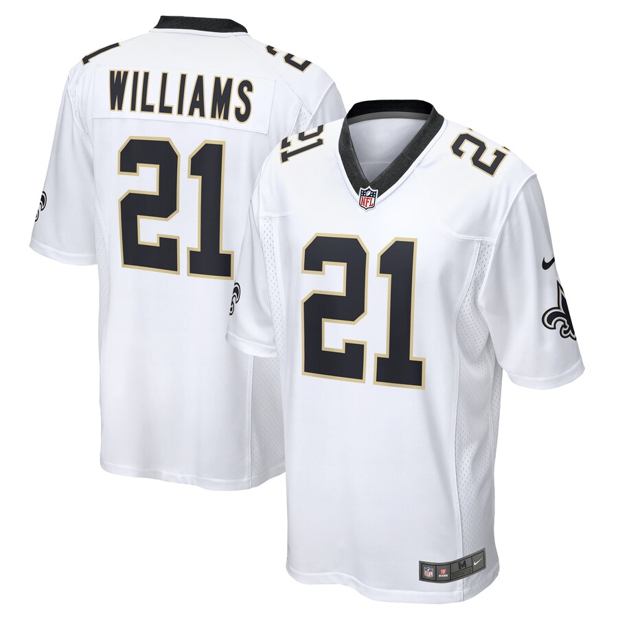 Men's New Orleans Saints Jamaal Williams Nike  White Team Game Jersey - ujerseystore