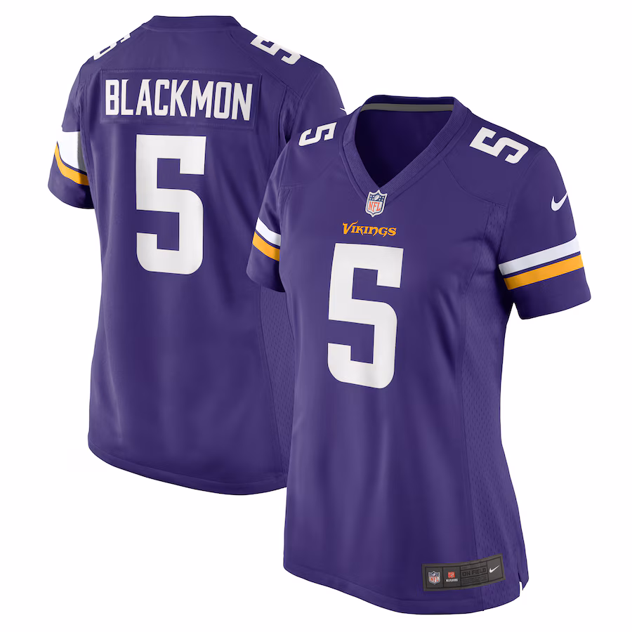 Women's Minnesota Vikings Mekhi Blackmon Nike Purple Game Jersey - ujerseystore