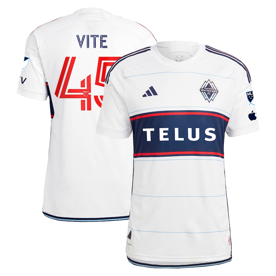 Men's Vancouver Whitecaps FC Pedro Vite adidas White 2023 Bloodlines Authentic Player Jersey - ujerseystore