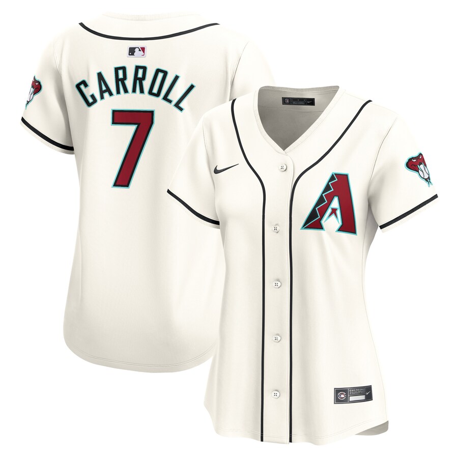 Women's Arizona Diamondbacks Corbin Carroll Nike White Home Limited Player Jersey - ujerseystore