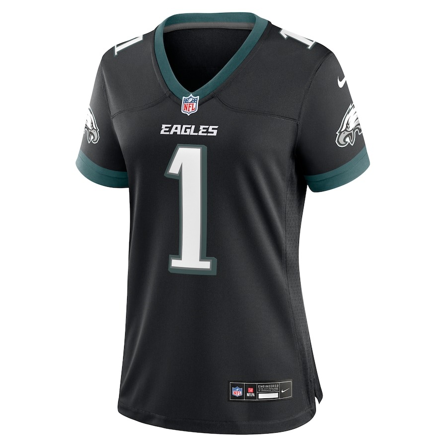 Women's Philadelphia Eagles Jalen Hurts Nike Black Alternate Game Jersey - ujerseystore