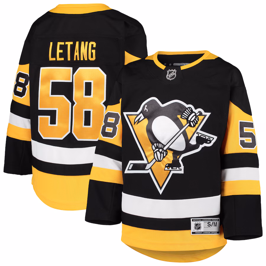 Youth Pittsburgh Penguins Kris Letang Black Premier Player Jersey - ujerseystore