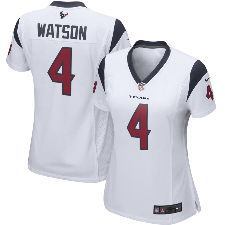 Deshaun Watson Houston Texans Nike Women's Player Game Jersey - White - ujerseystore
