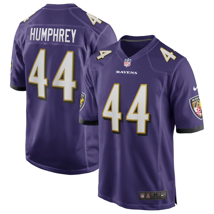 Men's Baltimore Ravens Marlon Humphrey Nike Purple Game Jersey - ujerseystore