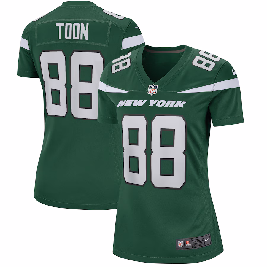 Women's New York Jets Al Toon Nike Gotham Green Game Retired Player Jersey - ujerseystore