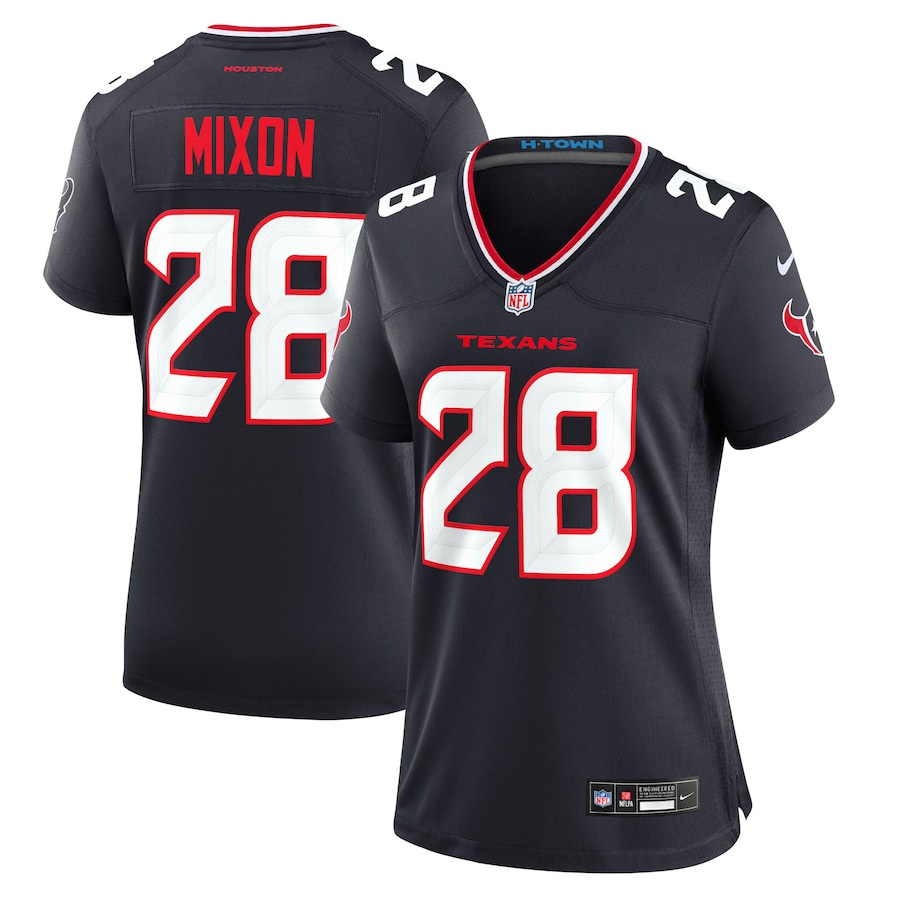 Women's Houston Texans Joe Mixon Nike Navy Game Jersey - ujerseystore