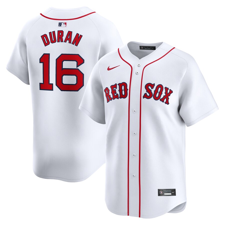 Men's Boston Red Sox Jarren Duran Nike White Home Limited Player Jersey - ujerseystore