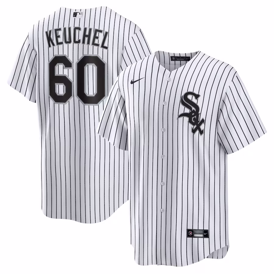 Men's Chicago White Sox Dallas Keuchel Nike White/Black Home Replica Player Jersey - ujerseystore