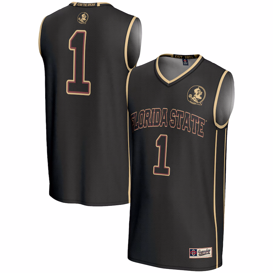 Youth GameDay Greats Black #1 Florida State Seminoles Lightweight Basketball Jersey - ujerseystore