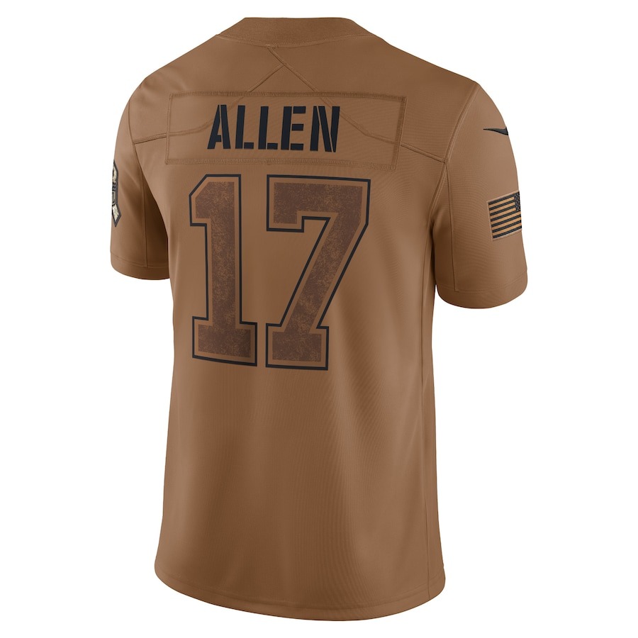 Men's Buffalo Bills Josh Allen Nike Brown 2023 Salute To Service Limited Jersey - ujerseystore